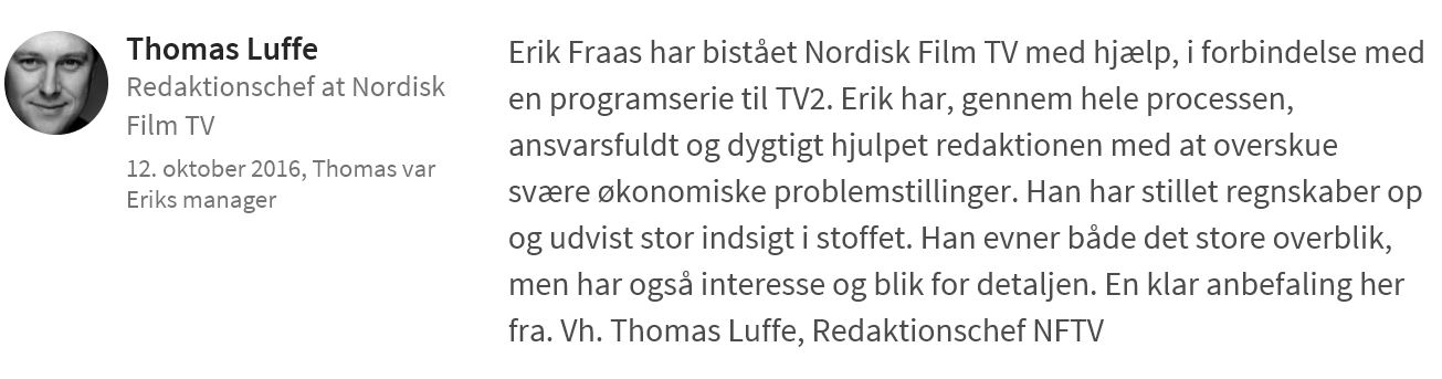 Thomas Luffe fra Nordisk Film anbefaler PØR